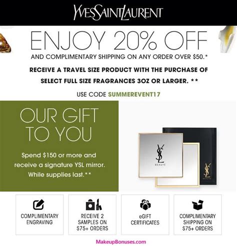 promo code for ysl perfume|YSL first order promo code.